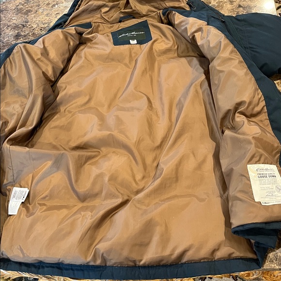 Eddie Bauer EB650 Goose Down Puffer Jacket Insulated Warm Hooded Winter Coat XLT - Picture 7 of 11
